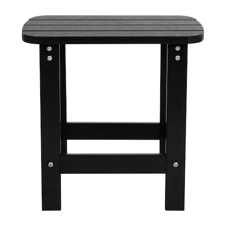 Flash Furniture Black Adirondack Rockers & 1 Side Table, PK 4 JJ-C14705-4-T14001-BK-GG